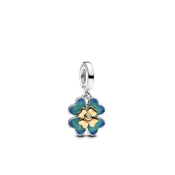Pandora Jewelry - Pandora Spinnable Four Leaf Clover Lab-Grown Diamond Dangle Charm 763624C01